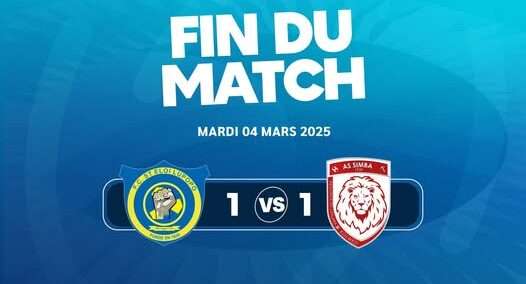 Linafoot : Lupopo et Simba se neutralisent à Lubumbashi (1-1)