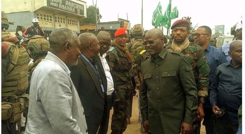 le VPM Guy Kabombo en mission à Mwene-ditu dans la province de Lomami, samedi 22 février 2025