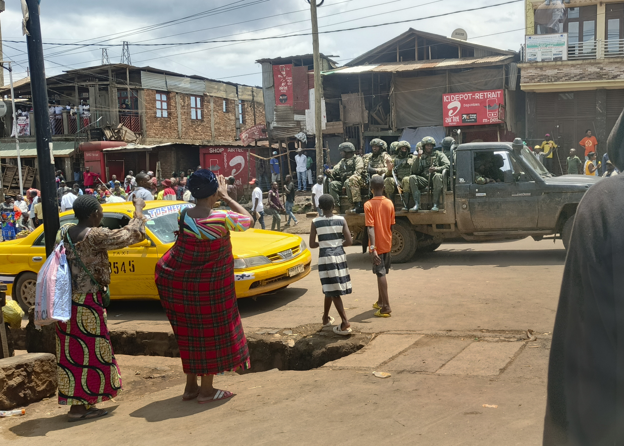 des rebelles du m23 à bukavu, février 2025