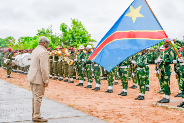 félix antoine tshisekedi tshilombo, s'est rendu, ce jeudi 8 décembre 2022, à la base militaire de kitona, dans le kongo central