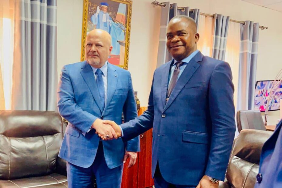le procureur de la cpi karim khan reçu à kinshasa par dieudonné kamuleta, mardi 25 février 2025