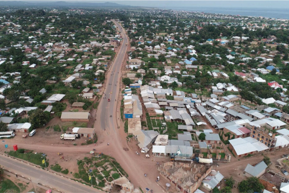 vue du boulevard joseph kabila à kalemie, province du tanganyika