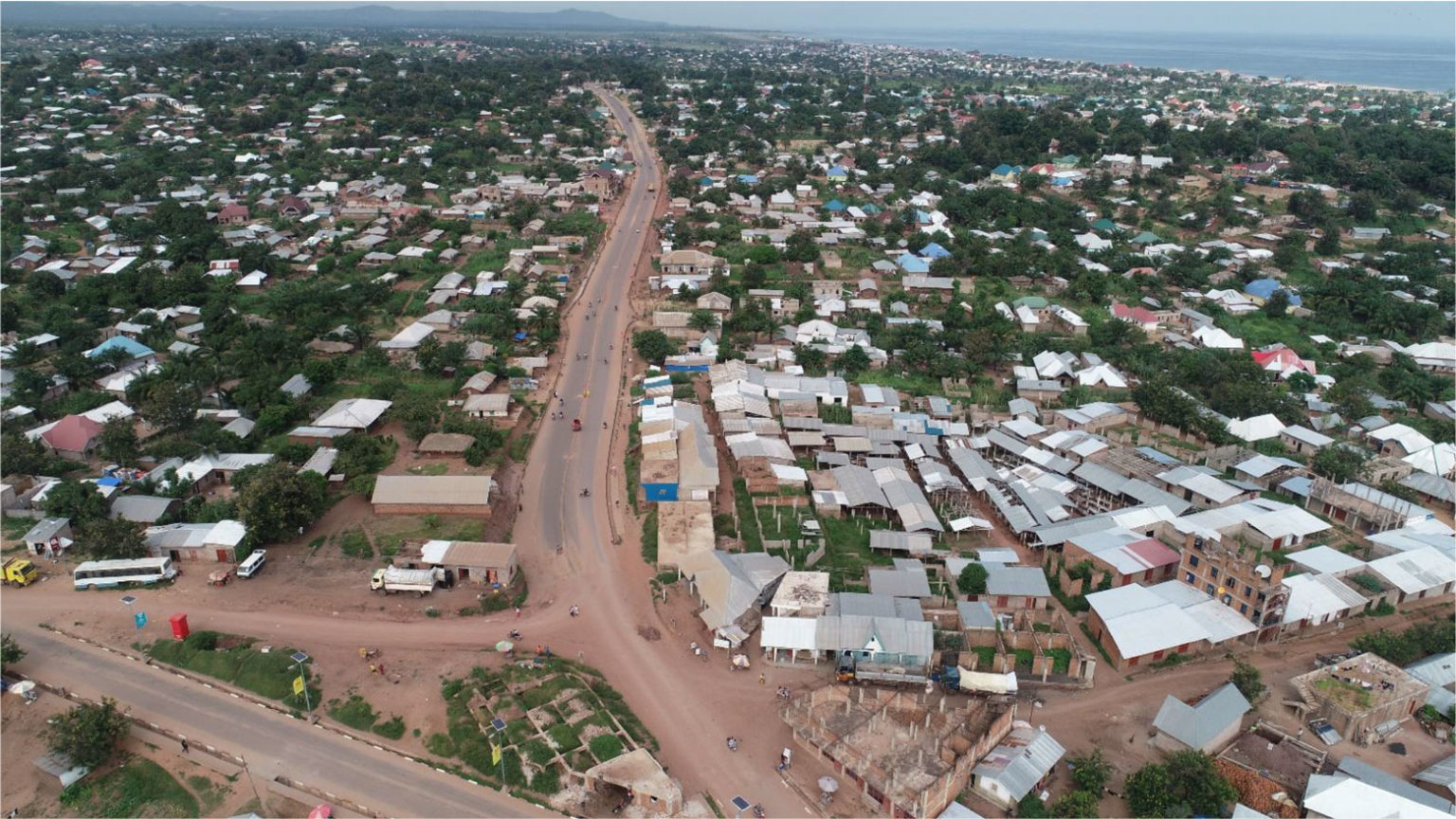 vue du boulevard joseph kabila à kalemie, province du tanganyika