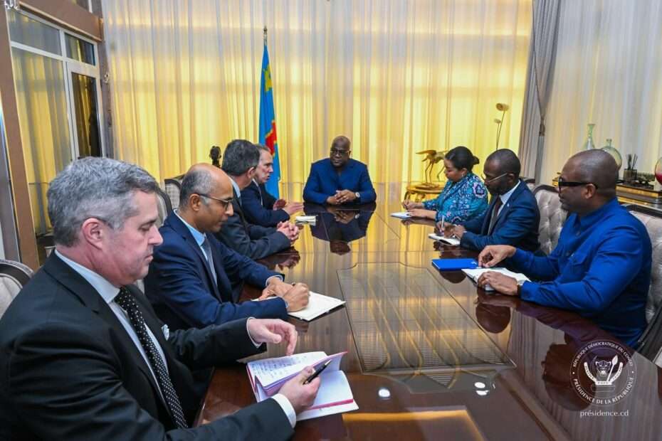 félix tshisekedi reçoit une délégation de l'ue, mardi 04 mars 2025